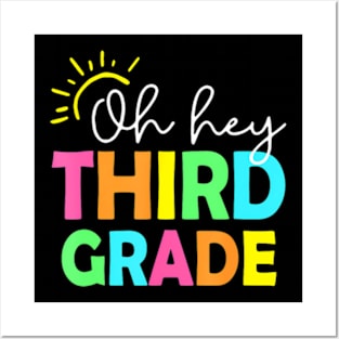 Hey Third Grade  Back to School Teachers Students Posters and Art